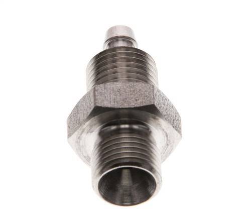 6x4 & G1/8'' RVS 1.4571 Rechte Opsteekkoppeling Buitendraad
