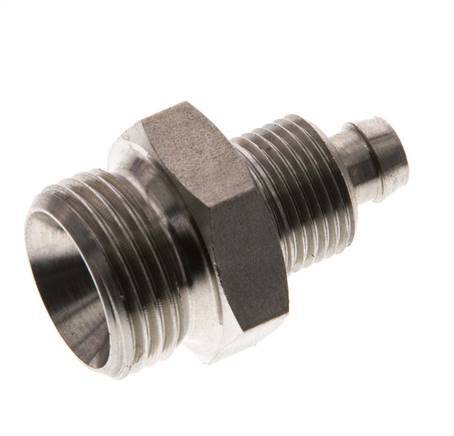 8x6 & G3/8'' RVS 1.4571 Rechte Opsteekkoppeling Buitendraad