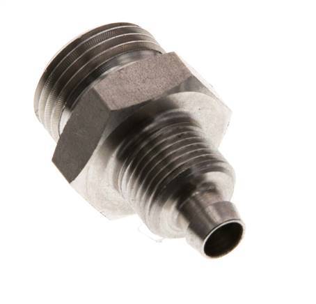 8x6 & G3/8'' RVS 1.4571 Rechte Opsteekkoppeling Buitendraad