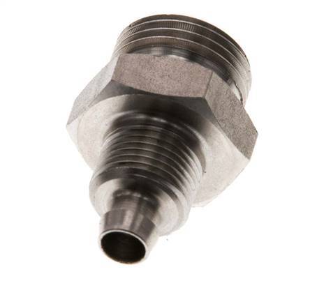 8x6 & G3/8'' RVS 1.4571 Rechte Opsteekkoppeling Buitendraad