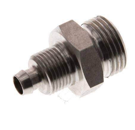 8x6 & G3/8'' RVS 1.4571 Rechte Opsteekkoppeling Buitendraad
