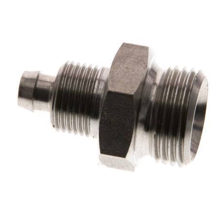 8x6 & G3/8'' RVS 1.4571 Rechte Opsteekkoppeling Buitendraad