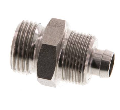 10x8 & G3/8'' RVS 1.4571 Rechte Opsteekkoppeling Buitendraad