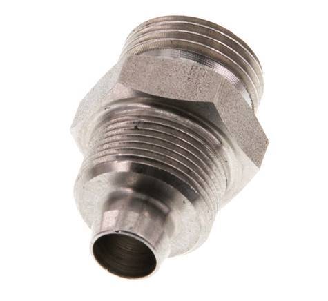 10x8 & G3/8'' RVS 1.4571 Rechte Opsteekkoppeling Buitendraad