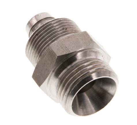 10x8 & G3/8'' RVS 1.4571 Rechte Opsteekkoppeling Buitendraad