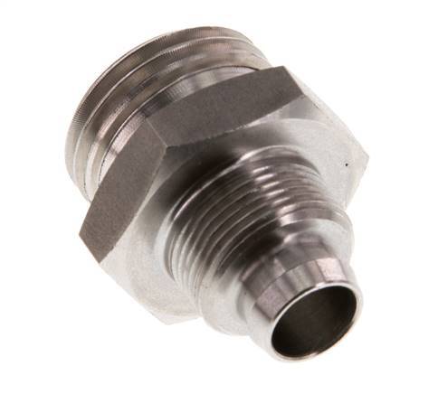 12x10 & G1/2'' RVS 1.4571 Rechte Opsteekkoppeling Buitendraad