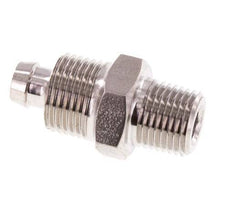 8x6 & 1/8''NPT RVS 1.4571 Rechte Opsteekkoppeling Buitendraad