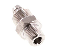 8x6 & 1/8''NPT RVS 1.4571 Rechte Opsteekkoppeling Buitendraad