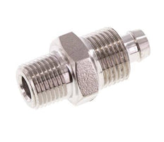 8x6 & 1/8''NPT RVS 1.4571 Rechte Opsteekkoppeling Buitendraad