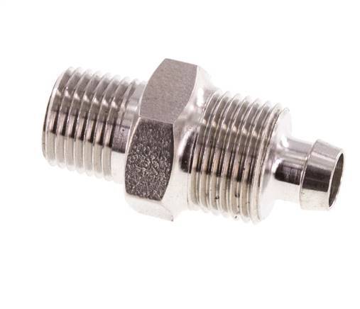 8x6 & 1/8''NPT RVS 1.4571 Rechte Opsteekkoppeling Buitendraad