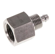 6x4 & G1/4'' RVS 1.4571 Rechte Opsteekkoppeling Binnendraad