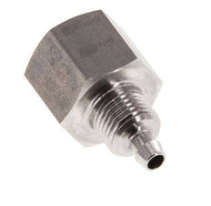 6x4 & G1/4'' RVS 1.4571 Rechte Opsteekkoppeling Binnendraad