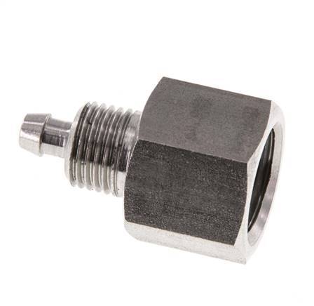 6x4 & G1/4'' RVS 1.4571 Rechte Opsteekkoppeling Binnendraad