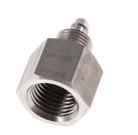6x4 & G1/4'' RVS 1.4571 Rechte Opsteekkoppeling Binnendraad