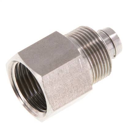 10x8 & G3/8'' RVS 1.4571 Rechte Opsteekkoppeling Binnendraad