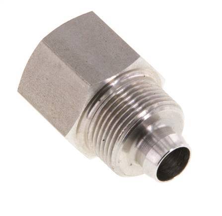 10x8 & G3/8'' RVS 1.4571 Rechte Opsteekkoppeling Binnendraad