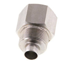 10x8 & G3/8'' RVS 1.4571 Rechte Opsteekkoppeling Binnendraad
