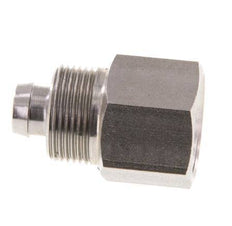 10x8 & G3/8'' RVS 1.4571 Rechte Opsteekkoppeling Binnendraad