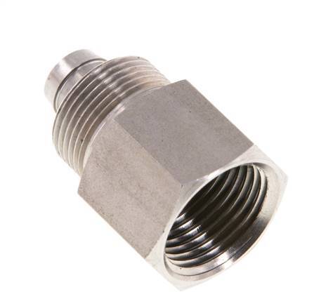 10x8 & G3/8'' RVS 1.4571 Rechte Opsteekkoppeling Binnendraad