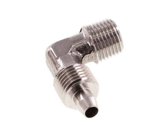 6x4 & R1/8'' RVS 1.4404 L-Opsteekkoppeling Buitendraad