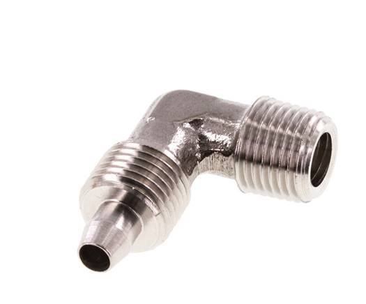 6x4 & R1/8'' RVS 1.4404 L-Opsteekkoppeling Buitendraad
