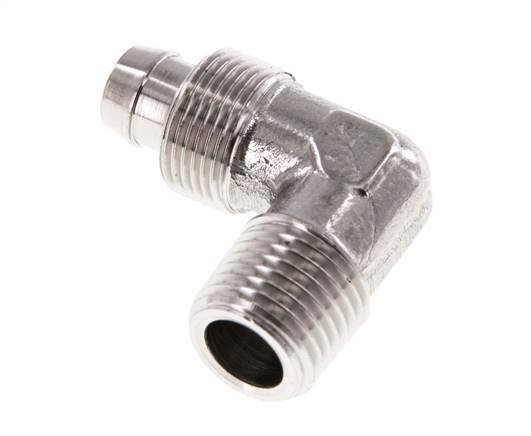 10x8 & R1/4'' RVS 1.4404 L-Opsteekkoppeling Buitendraad