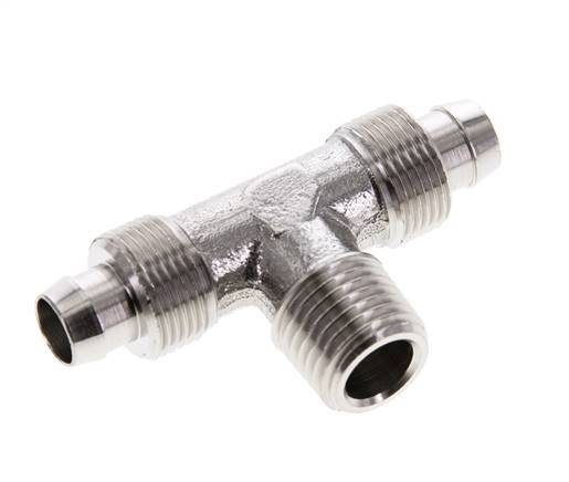 10x8 & R1/4'' RVS 1.4404 T-Opsteekkoppeling Buitendraad