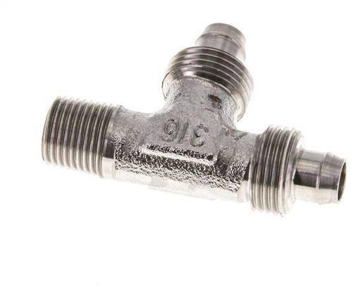 8x6 & R1/8'' RVS 1.4305 T-Opsteekkoppeling Buitendraad