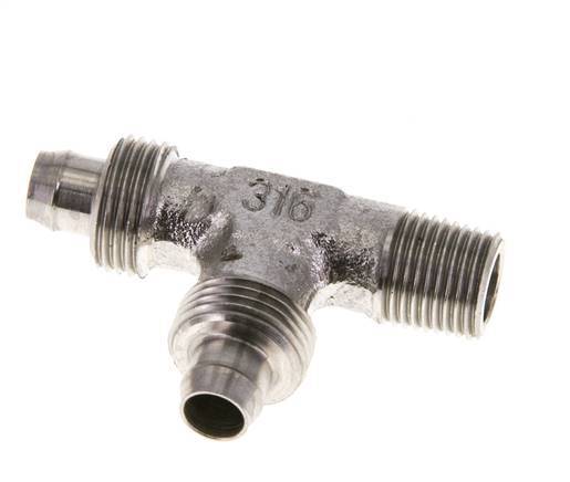 8x6 & R1/8'' RVS 1.4305 T-Opsteekkoppeling Buitendraad