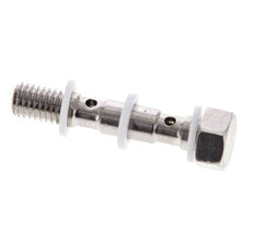Banjobout 2-weg RVS M5 Buitendraad PTFE 27mm