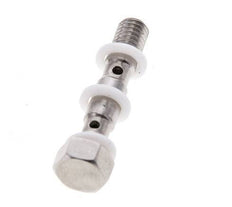 Banjobout 2-weg RVS M5 Buitendraad PTFE 27mm