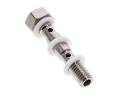 Banjobout 2-weg RVS M5 Buitendraad PTFE 27mm