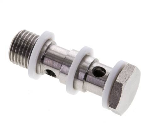 Banjobout 2-weg RVS G1/4'' Buitendraad PTFE 42mm