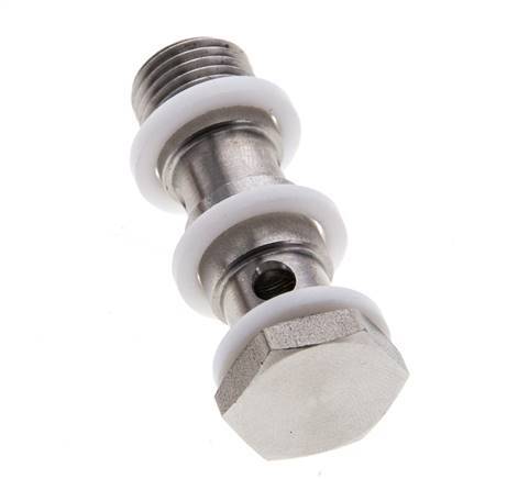 Banjobout 2-weg RVS G1/4'' Buitendraad PTFE 42mm