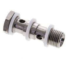 Banjobout 2-weg RVS G1/4'' Buitendraad PTFE 42mm