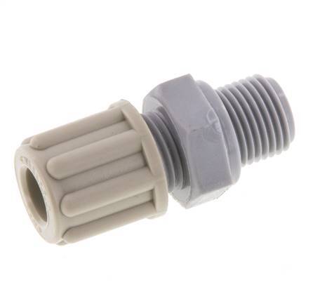 6x4mm & G1/8'' Pa Rechte Knelfitting buitendraad 10bar [5 Stuks]