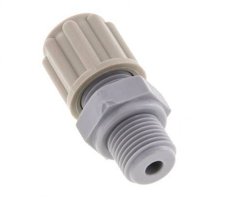 6x4mm & G1/8'' Pa Rechte Knelfitting buitendraad 10bar [5 Stuks]