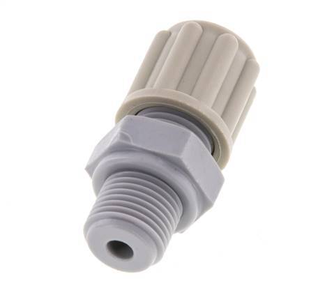 6x4mm & G1/8'' Pa Rechte Knelfitting buitendraad 10bar [5 Stuks]