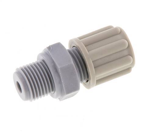 6x4mm & G1/8'' Pa Rechte Knelfitting buitendraad 10bar [5 Stuks]