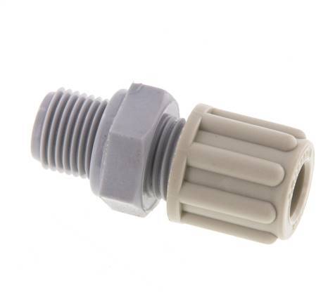 6x4mm & G1/8'' Pa Rechte Knelfitting buitendraad 10bar [5 Stuks]