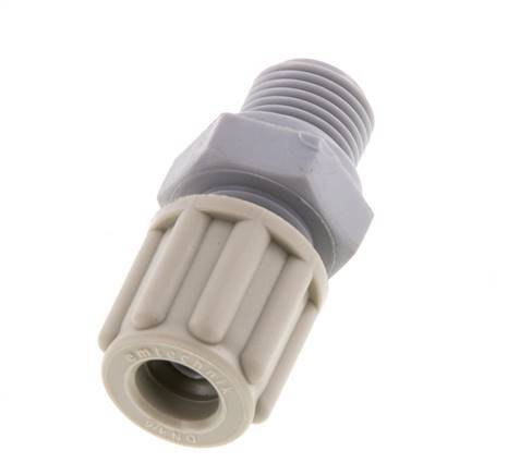 6x4mm & G1/8'' Pa Rechte Knelfitting buitendraad 10bar [5 Stuks]