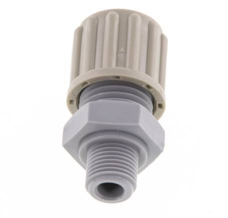 8x6mm & G1/8'' Pa Rechte Knelfitting Buitendraad 10bar [2 Stuks]