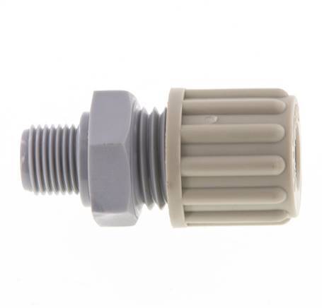 8x6mm & G1/8'' Pa Rechte Knelfitting Buitendraad 10bar [2 Stuks]
