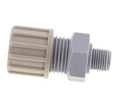 10x8mm & G1/8'' Pa Rechte Knelfitting Buitendraad 10bar [2 Stuks]