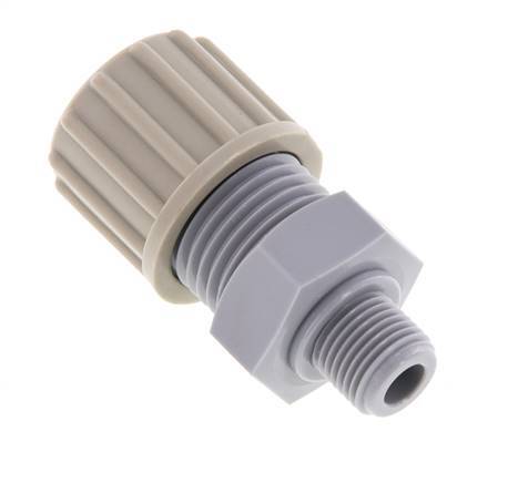 10x8mm & G1/8'' Pa Rechte Knelfitting Buitendraad 10bar [2 Stuks]