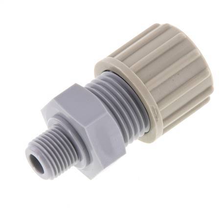 10x8mm & G1/8'' Pa Rechte Knelfitting Buitendraad 10bar [2 Stuks]