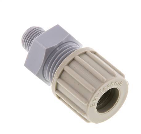 10x8mm & G1/8'' Pa Rechte Knelfitting Buitendraad 10bar [2 Stuks]