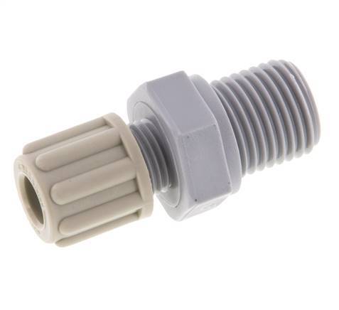 6x4mm & G1/4'' PA Straight Compression Fitting with Male Threads 10 bar [5 Pieces]