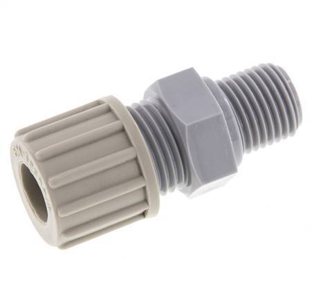 10x8mm & G1/4'' Pa Rechte Knelfitting Buitendraad 10bar [2 Stuks]