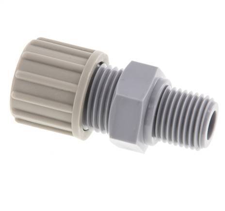 10x8mm & G1/4'' Pa Rechte Knelfitting Buitendraad 10bar [2 Stuks]